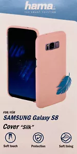 Hama Cover *Silk* für Samsung Galaxy S8 Nude/Rose - Zdjęcie 1 z 4