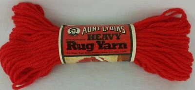 Tapete pesado fio tia Lydias 75 CORES 60 70 210 jardas novelas poliéster vintage você escolhe - Imagem 1 de 4