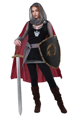 Brand New Ladies Knight Renaissance Medieval Adult Costume - Image 1 of 2