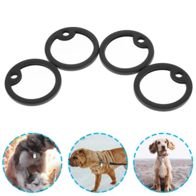 4PCS Military Dog ID Tag Silencers Black Silicone Silencer Pet Tags Foto 1 de 4