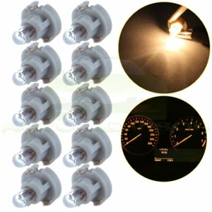 For 10x Warm White T3 Neo Wedge  A/C Climate Control HVAC Heater Light Lamp 12V - Picture 1 of 4