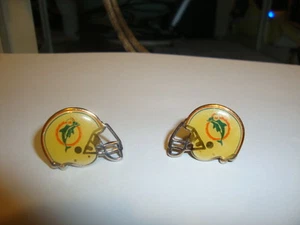 MIAMI DOLPHINS ORIGINAL VINTAGE DATED ON BACK 1996 CUFFLINKS OOPS! FADED - Picture 1 of 1