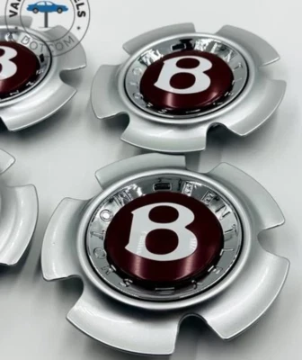 Juego de 4 tapas centrales de rueda de hélice de 21 pulgadas de repuesto para Bentley Continental Foto 1 de 4