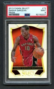 2013-14 Panini Select Basketball Silver Prizm DEMAR DEROZAN #73 PSA 9 MINT