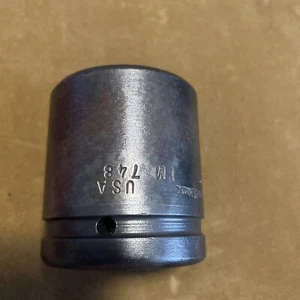 Huge INGERSOLL-RAND 1-1/2” Impact Socket - 1” Drive - Im748, USA, Square Nut - Picture 1 of 4