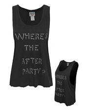Junk Food Where's The After Party Women's Vest Black