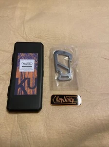 KeyUnity KS00 Silver Carabiner Clip Multitool Stainless Steel 7 Tools in 1 New - Picture 1 of 4