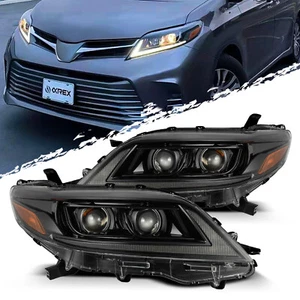 For 11-20 Toyota Sienna Projector LUXX-Series Headlights Replacement Alpha-Black - Bild 1 von 7