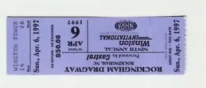 1997 NHRA Rockingham Dragway Winston Invitational Drag Racing Ticket Stub #28 - Picture 1 of 2