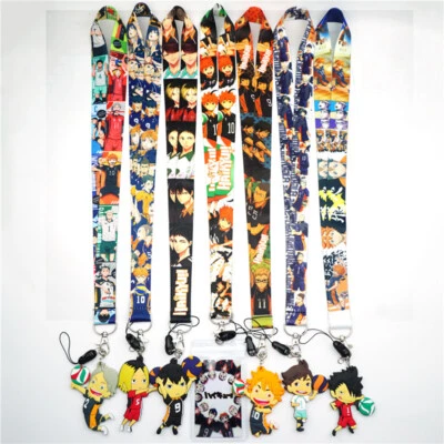 Anime Haikyuu!! Shoyo Hinata Cordino Collo Cinghia Cartone Animato Ciondolo Portachiavi Regalo A - Immagine 1 di 4