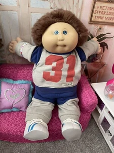 1983 Cabbage Patch Kid Fuzzy Hair Boy Doll HM#1 Track Suit VERY RARE CPK - Bild 1 von 4