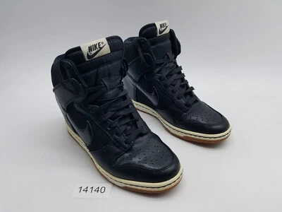 Nike Dunk Sky Hi Hidden Wedge Heel Women's Size 8 Sneakers Black - Image 1 of 4