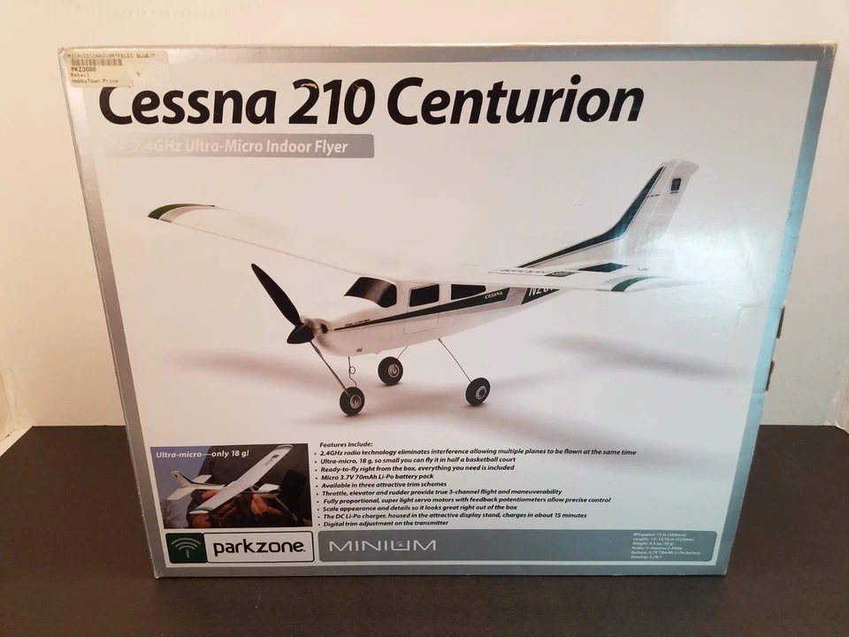 Parkzone Cessna 210 Centurion Ultra-micro RC Airplane USED *NO BATTERY* READ!! - Image 1 of 4