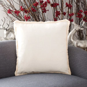 SAFAVIEH Rinley Pillow | Grey / White | - Picture 1 of 4