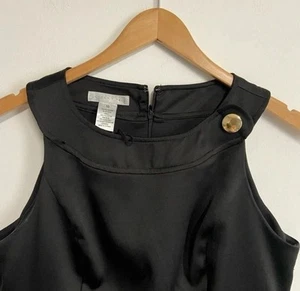 London Times Women’s Size 10 Sleeveless Cocktail Dress LBD Classic Wedding - Picture 1 of 13