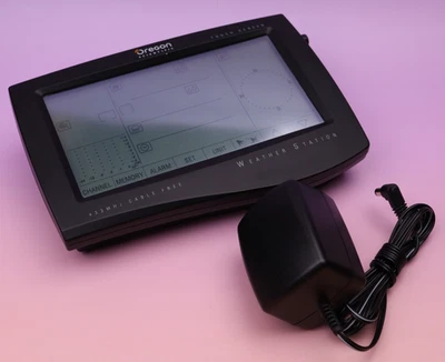 Oregon Scientific Touchscreen Display WMR968 Wireless Weather Station - TESTED - Image 1 of 4