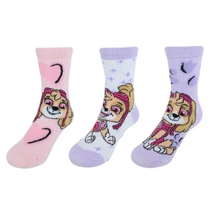 Textiel Trade Girl's Nickelodeon Paw Patrol Skye Power Crew Novelty Socks (3 - Picture 1 of 4