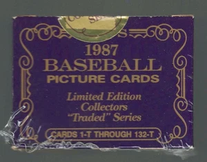 1987 TOPPS TRADED TIFFANY COMP. 132 CARD  SET.     MADDUX  rc - Picture 1 of 3
