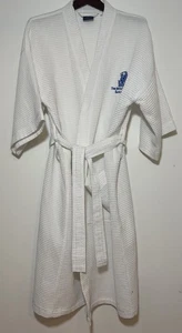 Ritz Carlton Sarasota Luxury Waffle Robe Blue Insignia Bernard Co San Francisco - Picture 1 of 6