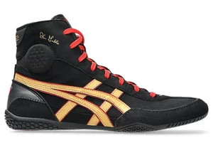Zapatos de lucha libre para hombre ASICS DAN GABLE EVO 3 1081A052 002 negros/oro puro - Imagen 1 de 8