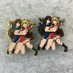 Lycoris Recoil Takina Inoue Chisato Nishikigi Anime Girl Emaille Pins - Bild 1 von 3