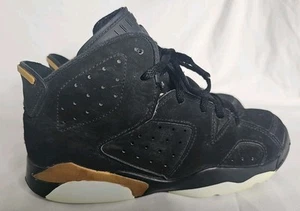 Nike Air Jordan 6 CT4965-007 Black Basketball Shoes Sneakers Youth Size 3Y - Picture 1 of 8
