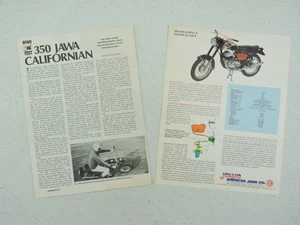 1972 Jawa 350 Californian Oil Master Brochure and Road Test Reprint 45 - Picture 1 of 4