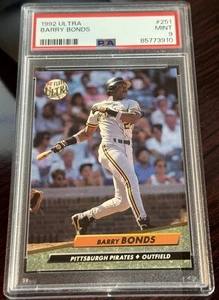 Barry Bonds Fleer Ultra #251 1992 PSA 9 Piratas - Imagen 1 de 2