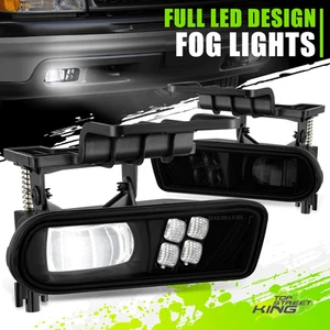 Black Smoked Projector LED Fog Light 2PC for Silverado Suburban 1500 Tahoe 99-06 - Picture 1 of 7