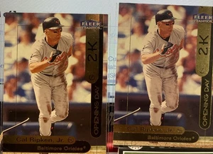 💥CAL RIPKEN JR. 2000 Fleer Tradition Gold Eröffnungstag 2K #9 von 32 OD KOSTENLOSER VERSAND - Bild 1 von 2