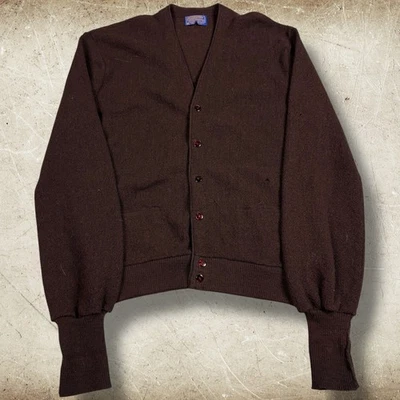 Cárdigan Suéter Pendleton Vintage Años 70 Talla XL Lana Abuelo Grunge Kurt Cobain Foto 1 de 4