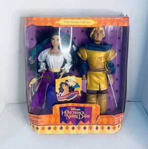 Nuevo en caja 1996 Disney El jorobado de Notre Dame Esmeralda y Phoebus conjunto de muñecas - Imagen 1 de 5