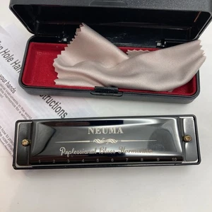 NEUMA Professional Blues Harmonica with Case Portable   NEW Open Box - Picture 1 of 5