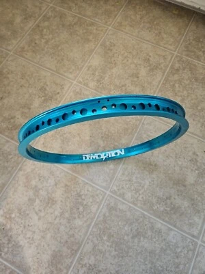 Demolition BMX rim Brand New Rare Color CYAN BLUE - Image 1 of 3