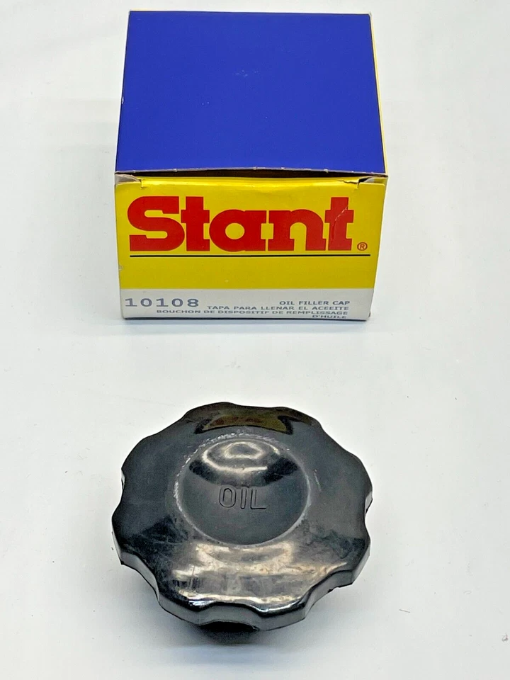 Tapa de llenado de aceite de motor 10108 Stant NOS se adapta a camionetas GM y Chevy modelos S en la tabla Foto 1 de 3