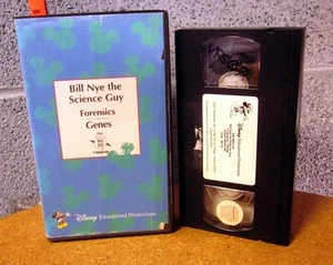 BILL NYE Disney Science VHS classroom edition Forensics & Genes documentary - Picture 1 of 2