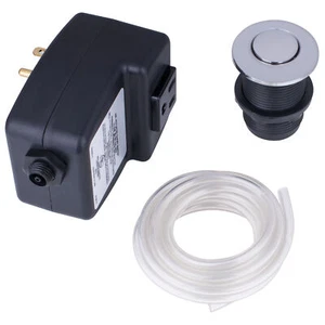 Mr. Scrappy Kitchen Garbage Disposal Air Switch, Chrome Button, Single Outlet - Picture 1 of 1