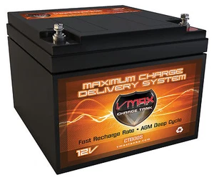 VMAX800S 12V AGM DEEP CYCLE BATTERIE IDEAL FÜR 24-30LB TROLLING MOTOR - Bild 1 von 2