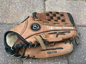 NIKE Keystone Series 11" Leather Baseball Glove RHT Tan & Black KDR1103 WOW!!!