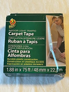 Duck 286377 Light Indoor Moisture Resistant Carpet Tape 1.88 W in. x 75 L ft. - Picture 1 of 8