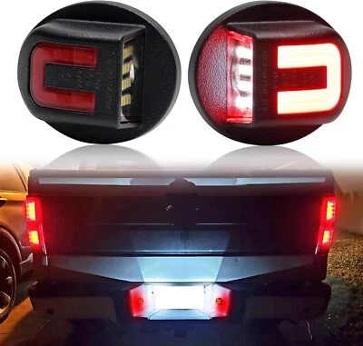 2X LED License Plate Light Rear Bumper Tag Assembly Lamp For Ford F150 F250 F350 - Image 1 of 4