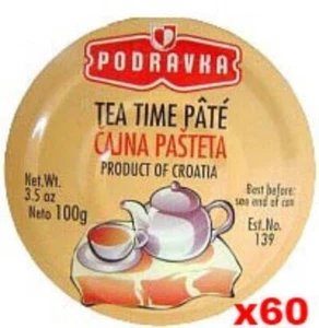 Tea Time Pate (Podravka) CASE (60 x 100g (3.5 oz)) - Picture 1 of 1