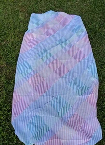 Vintage Westpoint Stevens Multicolor Stripe Twin Fitted Sheet  - Picture 1 of 3