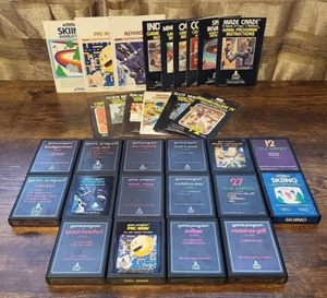 Atari 2600 Game & Manual Lot - 17 Games + 15 Manual - Varied Condition - Picture 1 of 16