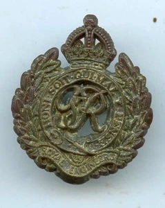 Royal Engineers George Vi WW2 Plastic Bakelite Cap Badge - Picture 1 of 2