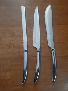 Vintage 3 Teile Salad Master Edelstahl Messer # 403,405,406 Made in USA - Bild 1 von 10