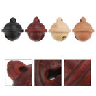  4 Pcs Wooden Bell Doll Hanging Charms Feng Shui Bells for Crafts