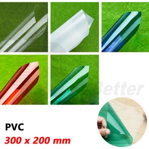 300x200mm Flexible PVC Plastic Sheet Thin 0.3/0.5mm with Film 5 Color Model DIY - Picture 1 of 15