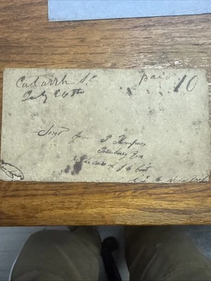 Civil War Confederate South Carolina Stampless Cover Harris Collection Hand Made - Image 1 of 4