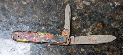 Kent New York City 1931-1955 Vintage Celluloid Pocket Knife Colorful - Image 1 of 4